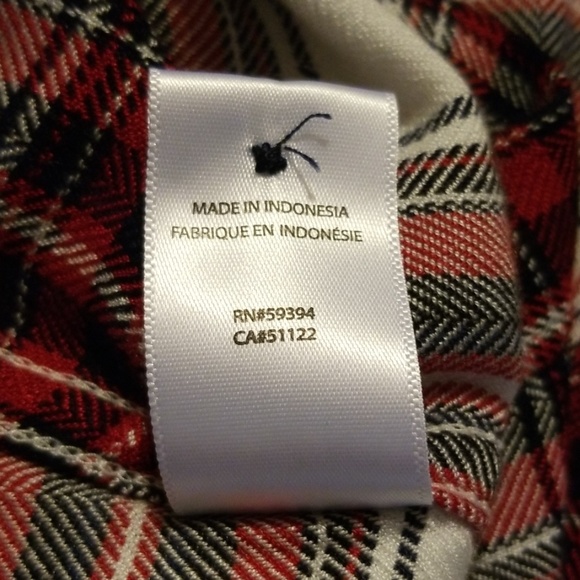 Nordstrom Flannel Plaid Shirt Large - Picture 6 of 7